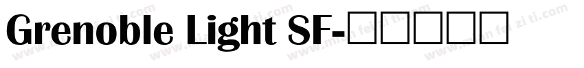 Grenoble Light SF字体转换